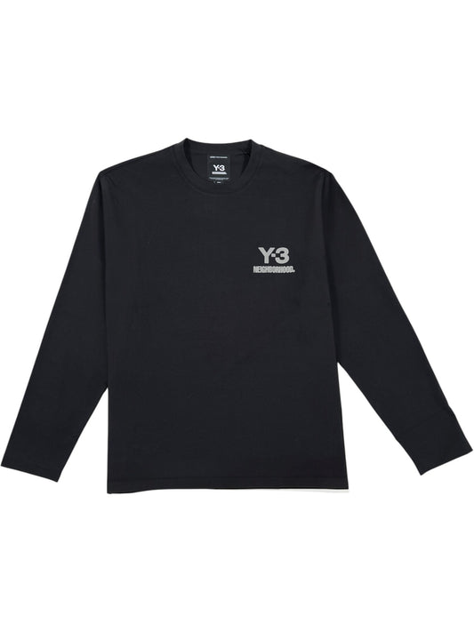 Neighborhood X Y-3 JW7001 NBHD Logo Ls Tee Black