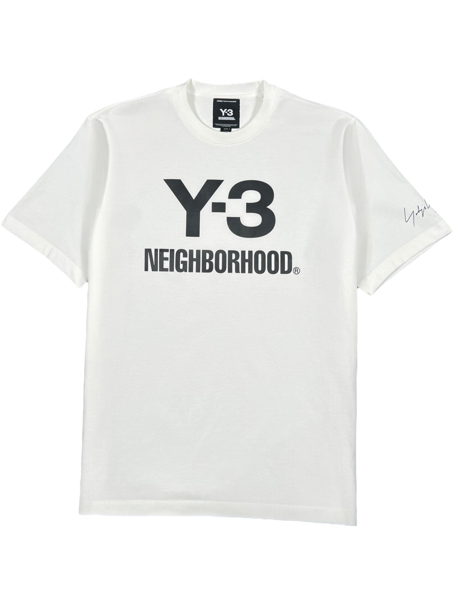 Neighborhood X Y-3 JX7449 NBHD Logo Tee Cwhite