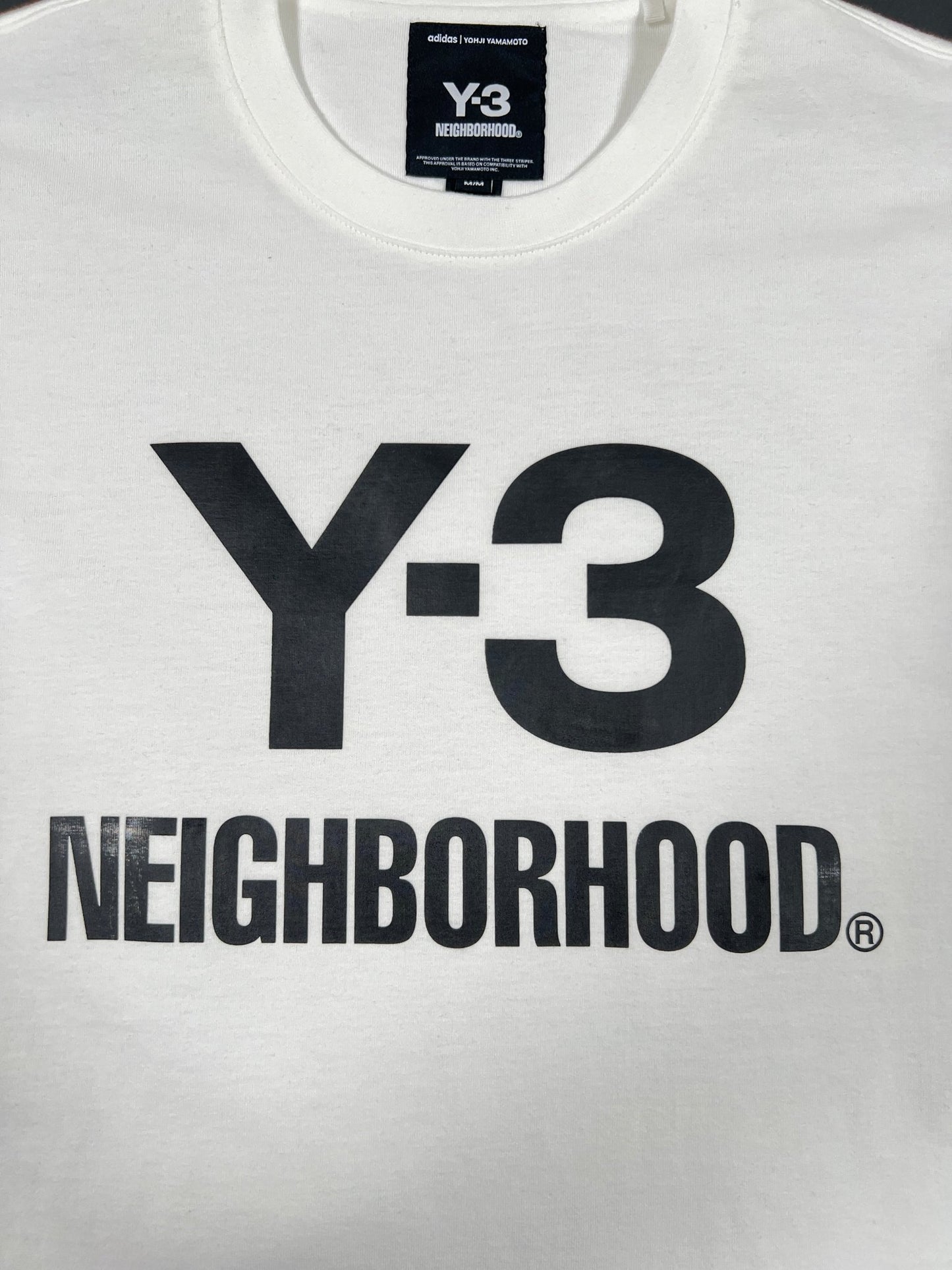Neighborhood X Y-3 JX7449 NBHD Logo Tee Cwhite