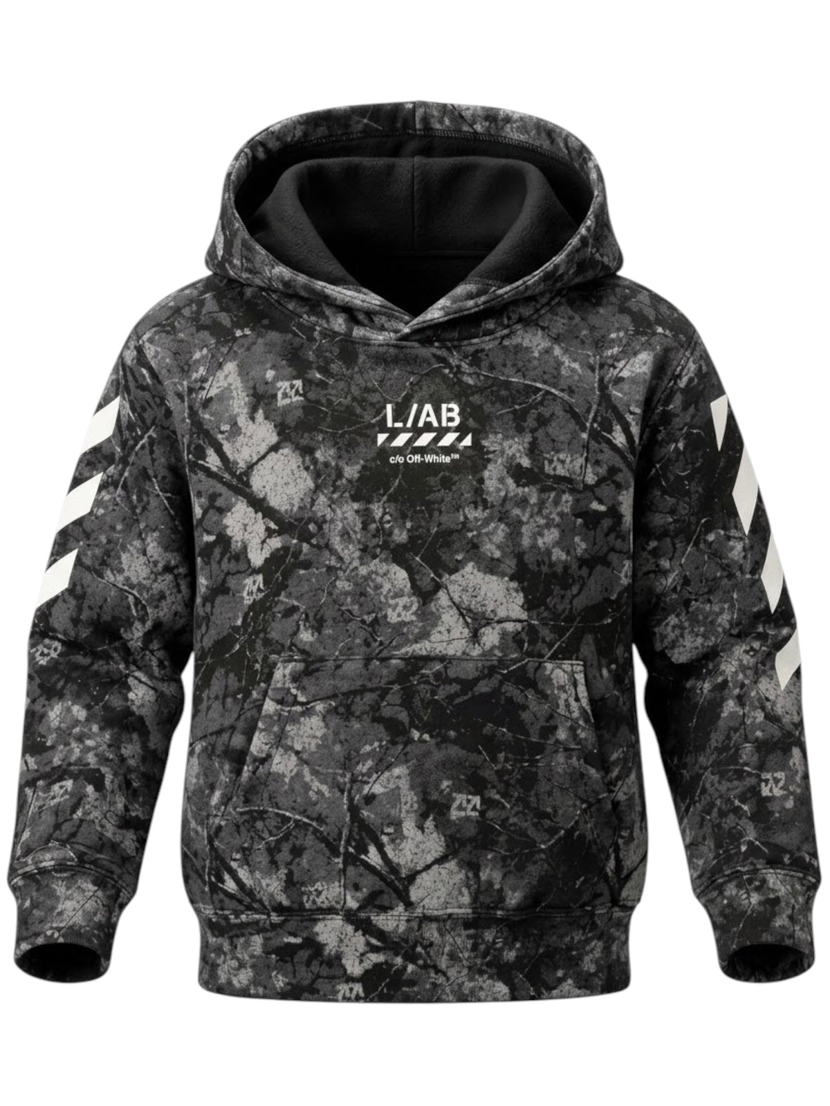 Probus Off-White Camo Printed Diag Hoodie Black Off-White Camo Printed Diag Hoodie Black S