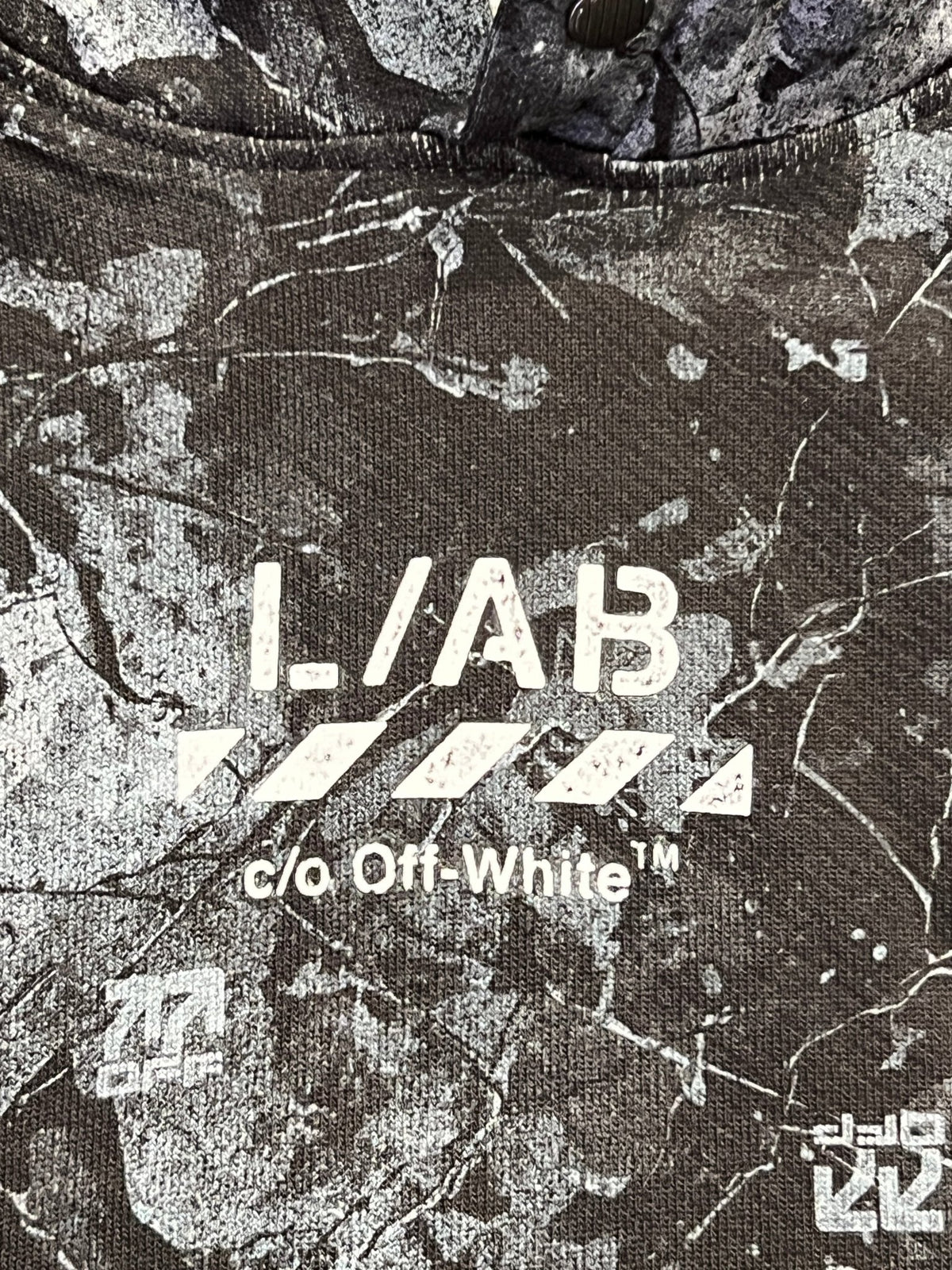 Probus Off-White Camo Printed Diag Hoodie Black Off-White Camo Printed Diag Hoodie Black S