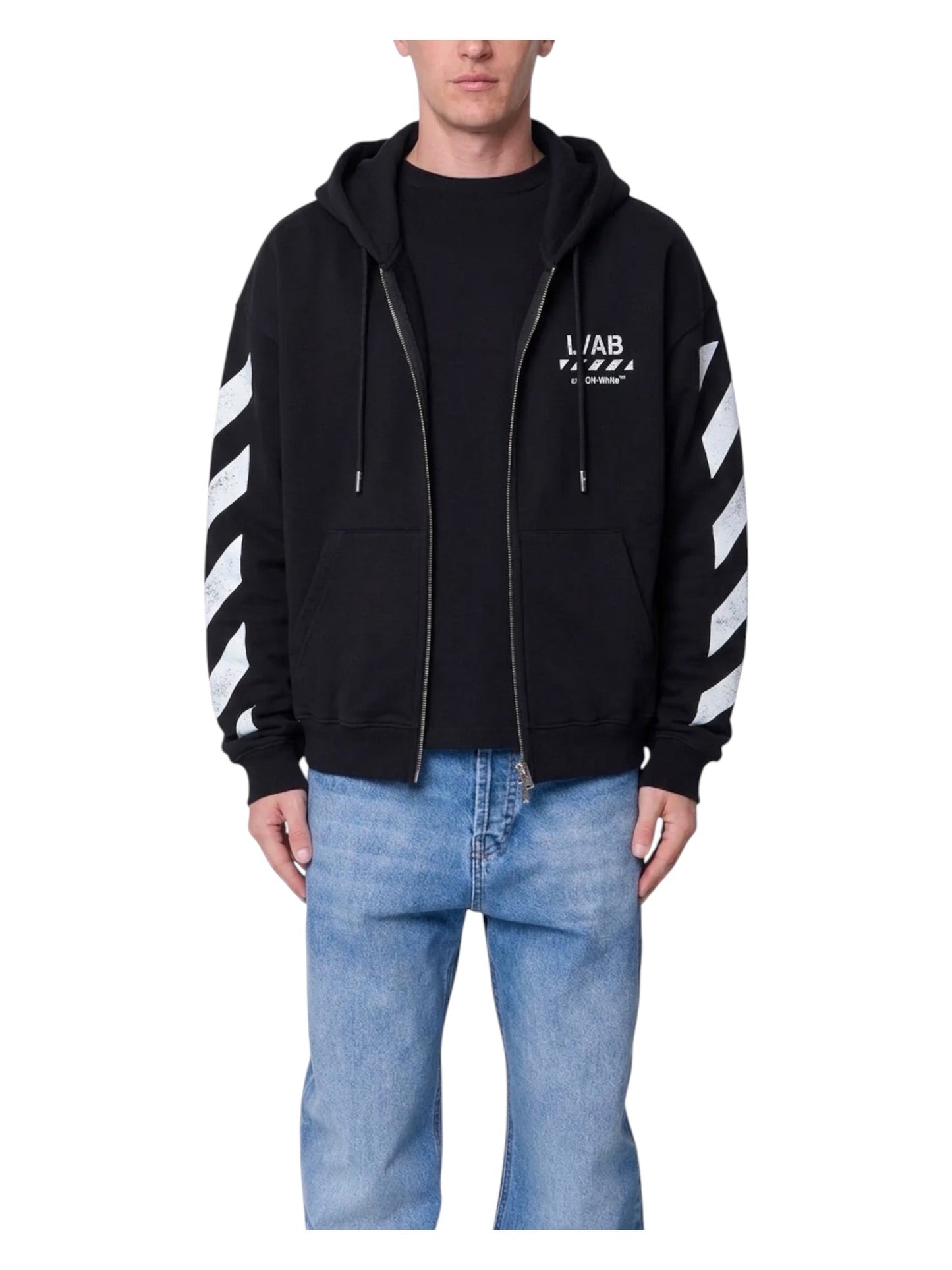 Probus Off-White Diag Full Zip Hoodie Black Off-White Diag Full Zip Hoodie Black S