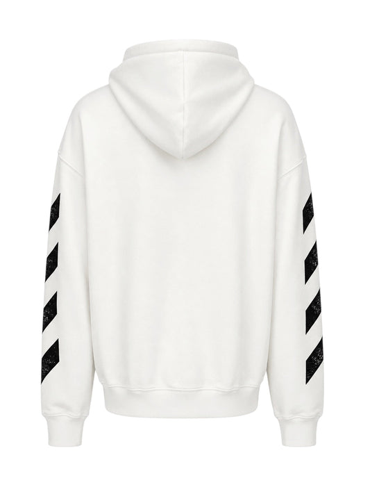Probus Off-White Diag Full Zip Hoodie White Off-White Diag Full Zip Hoodie White S