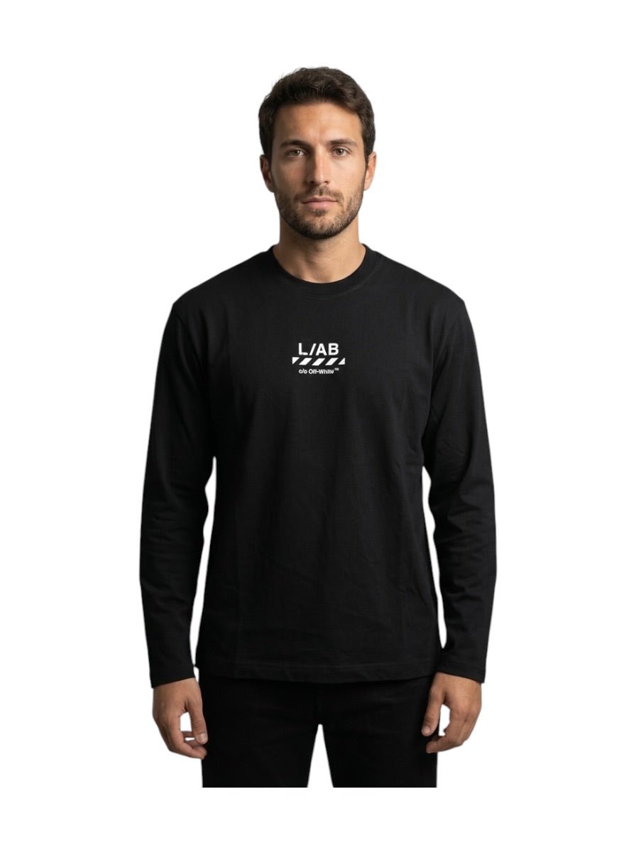 Probus Off-White Diag Long Sleeve Tee Black Off-White Diag Long Sleeve Tee Black S