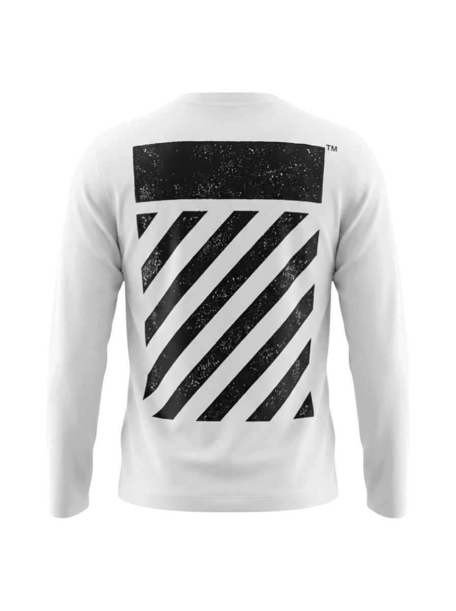 Probus Off-White Diag Long Sleeve Tee White Off-White Diag Long Sleeve Tee White S