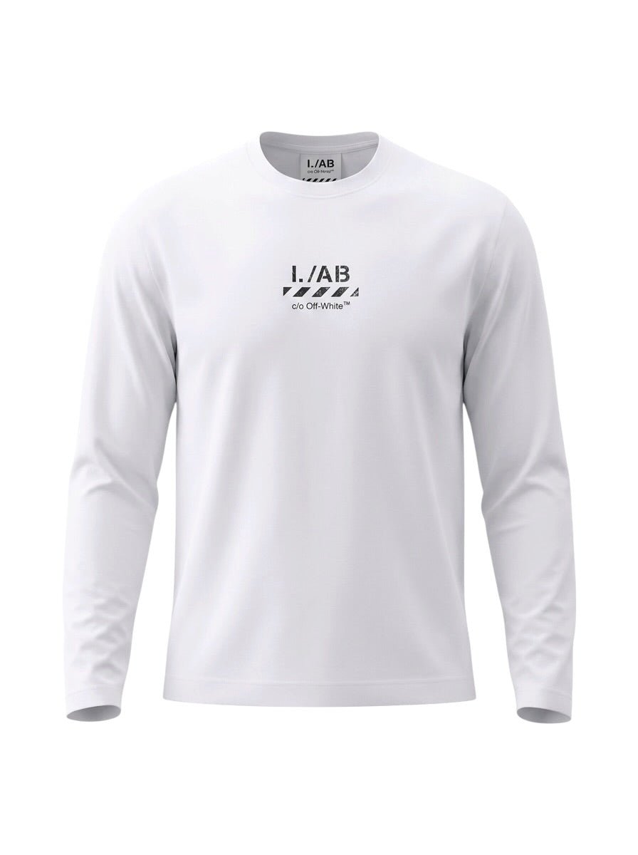 Off-White Diag Long Sleeve Tee White