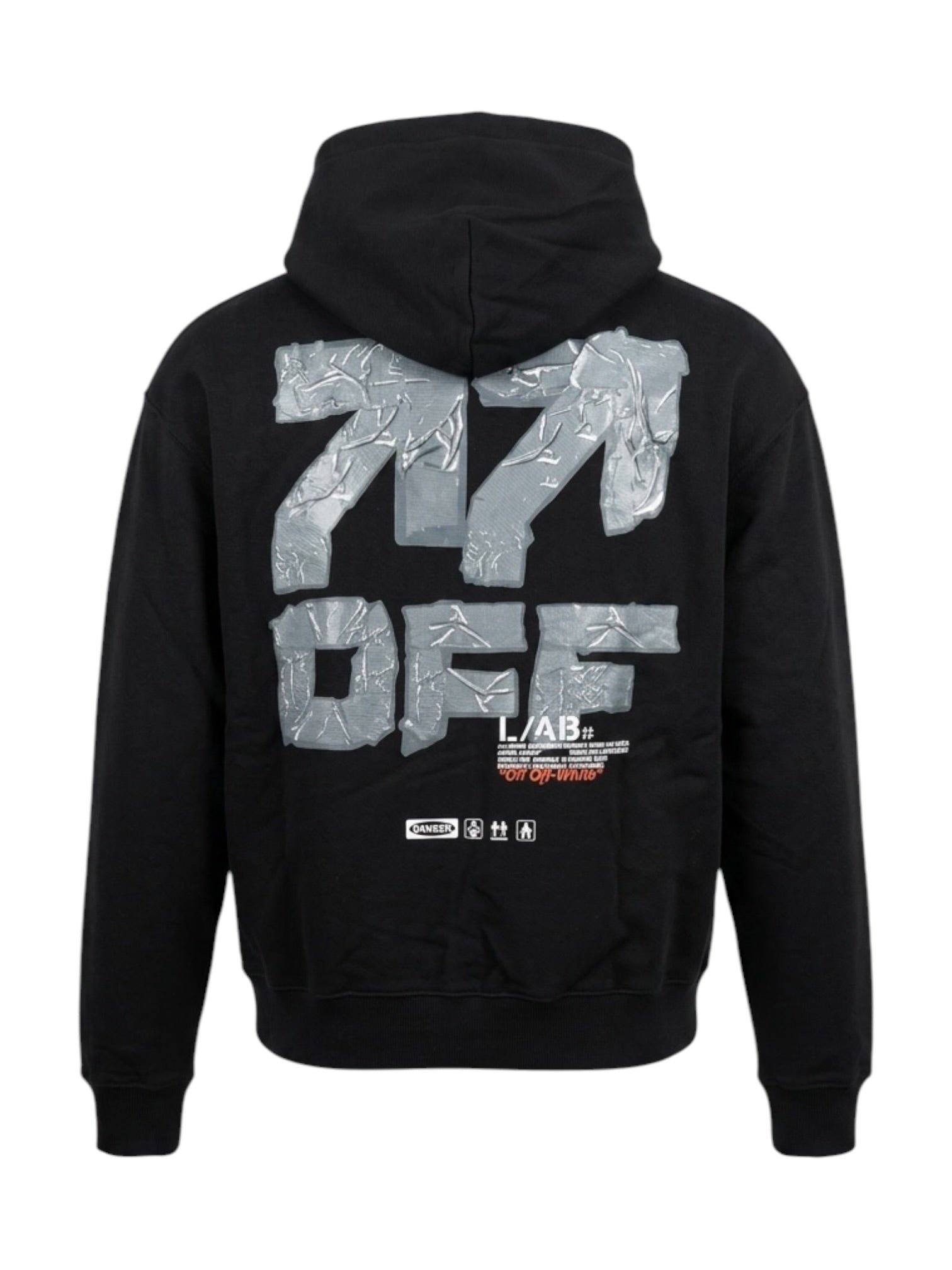 Probus Off-White Off Active Duct Tape Hoodie Black Off-White Off Active Duct Tape Hoodie Black S