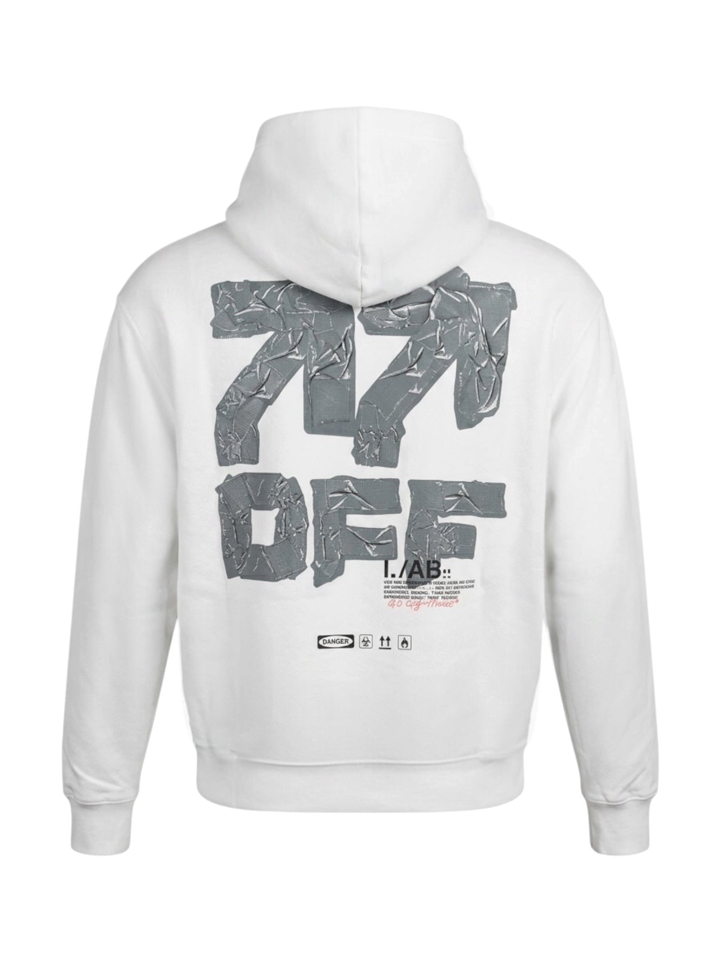 Probus Off-White Off Active Duct Tape Hoodie White Off-White Off Active Duct Tape Hoodie White S