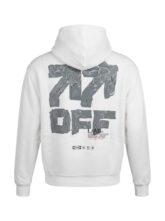 Probus Off-White Off Active Duct Tape Hoodie White Off-White Off Active Duct Tape Hoodie White S