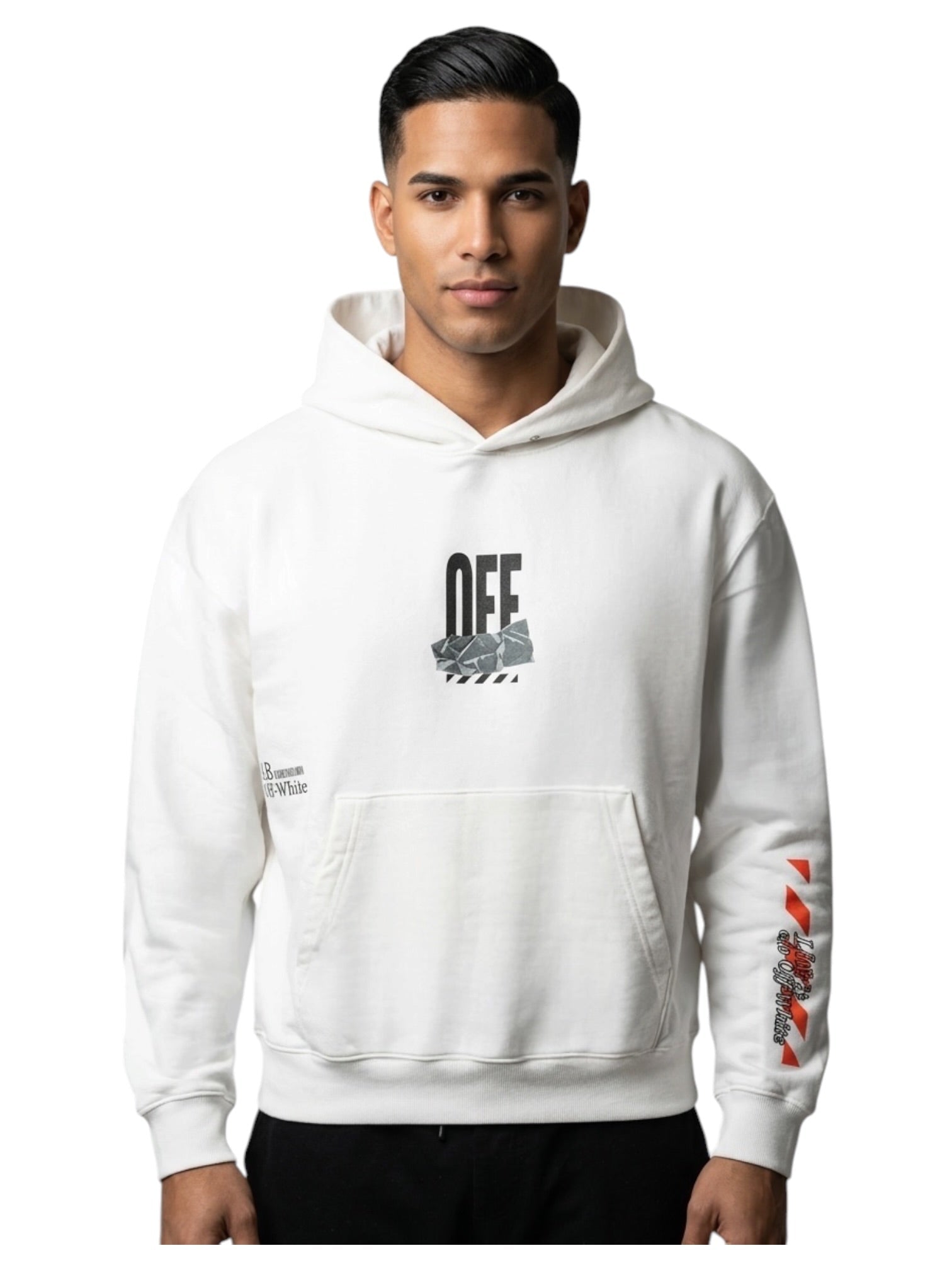 Probus Off-White Off Active Duct Tape Hoodie White Off-White Off Active Duct Tape Hoodie White S