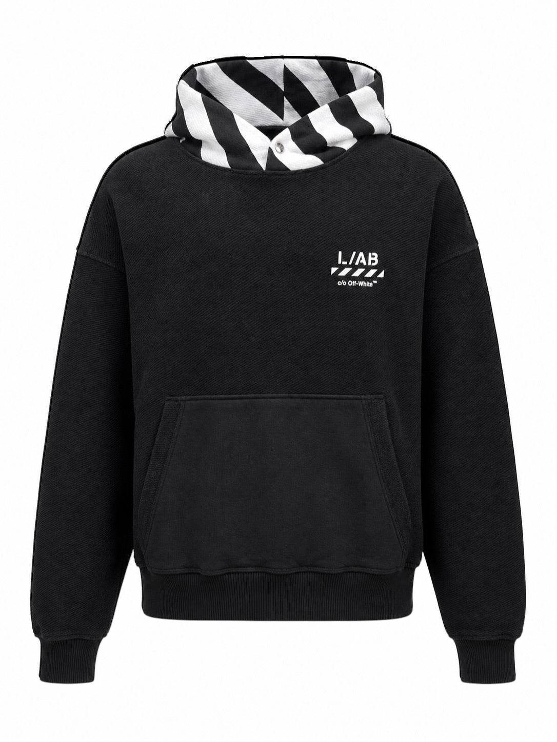 Probus Off-White Reverse Hoodie Black Off-White Reverse Hoodie Black S