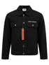 Probus Off-White Zip Trucker Denim Jacket Black Off-White Zip Trucker Denim Jacket Black S