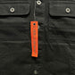 Probus Off-White Zip Trucker Denim Jacket Black Off-White Zip Trucker Denim Jacket Black S