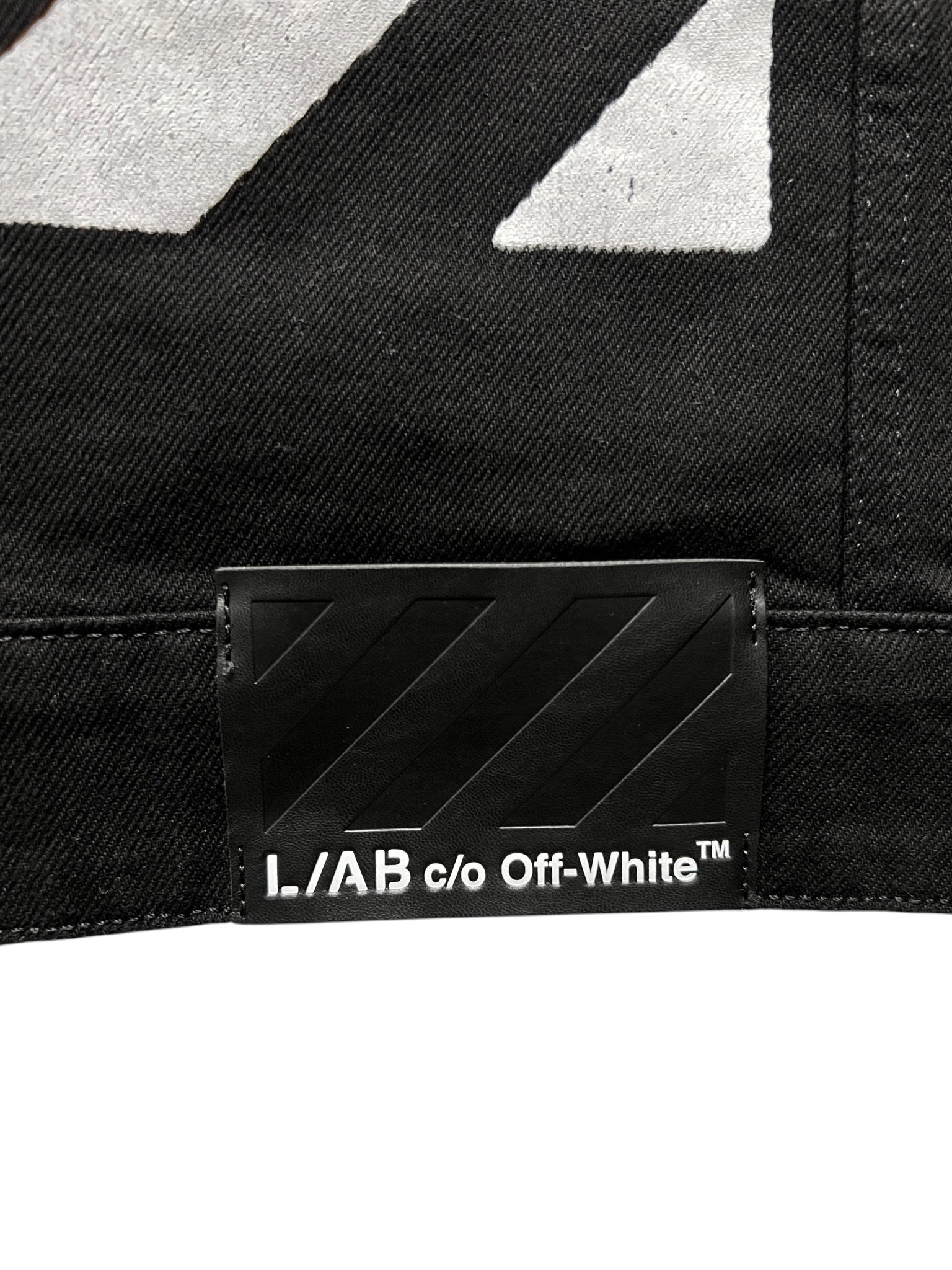 Probus Off-White Zip Trucker Denim Jacket Black Off-White Zip Trucker Denim Jacket Black S