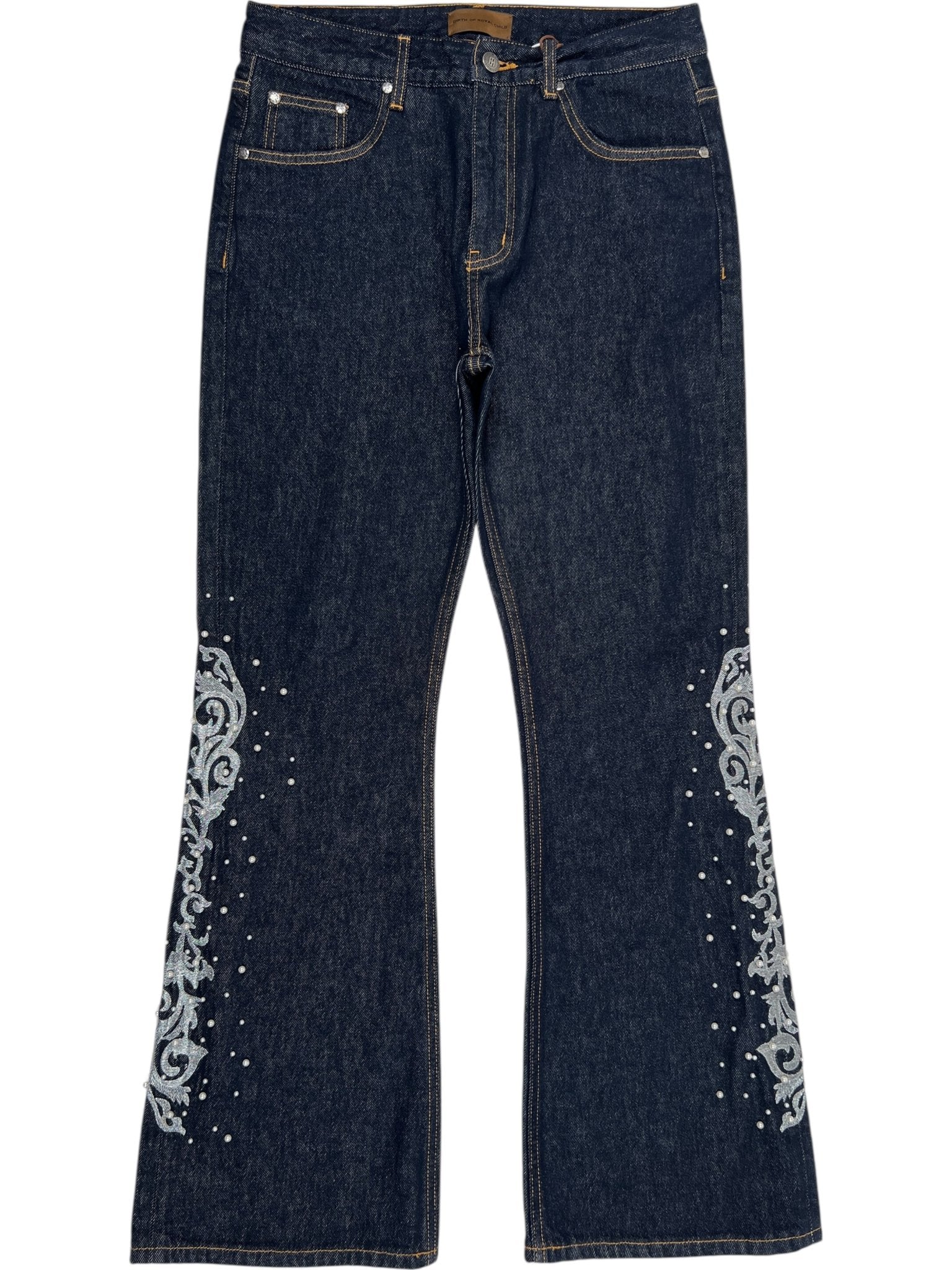 BC25SSPT22 Raw Pearl Flared Jeans
