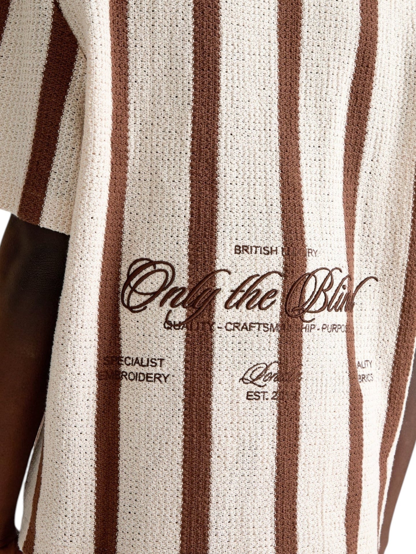 Only The Blind Crochet Rust Shirt (OTB-SH1701)