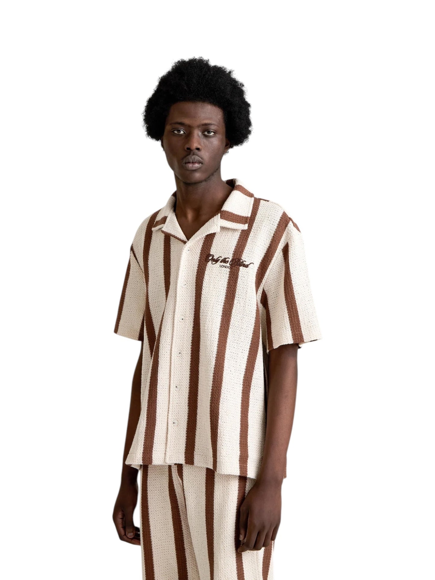 Only The Blind Crochet Rust Shirt (OTB-SH1701)