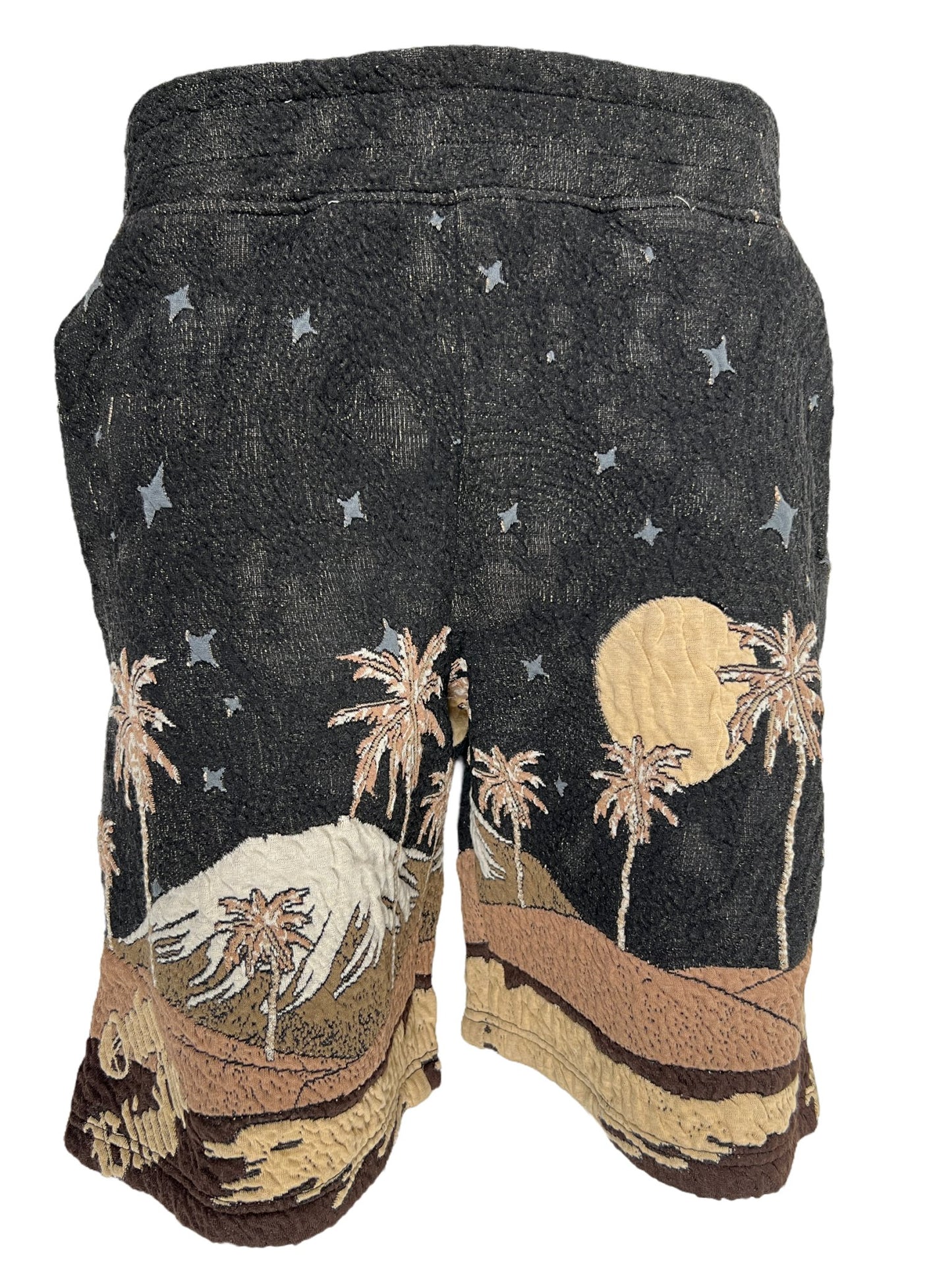 ONLY THE BLIND OTB-BS1328 SEPIA MOUNTAIN JACQUARD SHORTS BLK