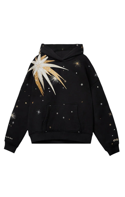 Only The Blind OTB-H1297  Shooting Star Hoodie in Black