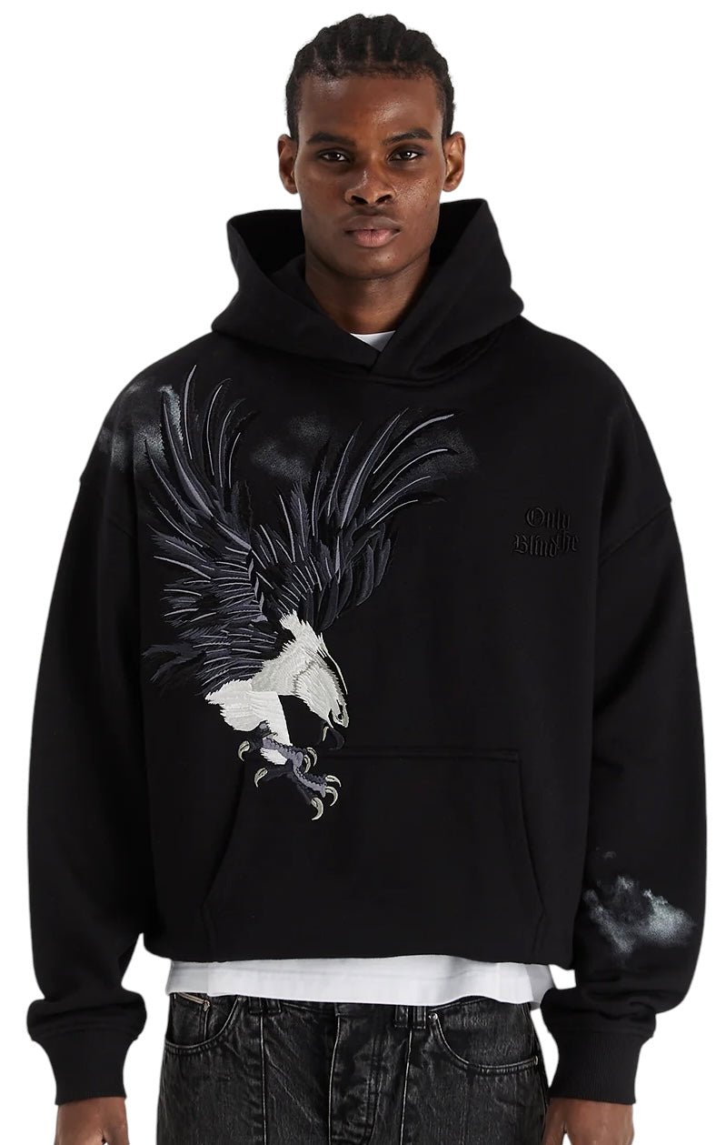 Only The Blind OTB-H1355 Midnight  Hawk Hoodie Blk