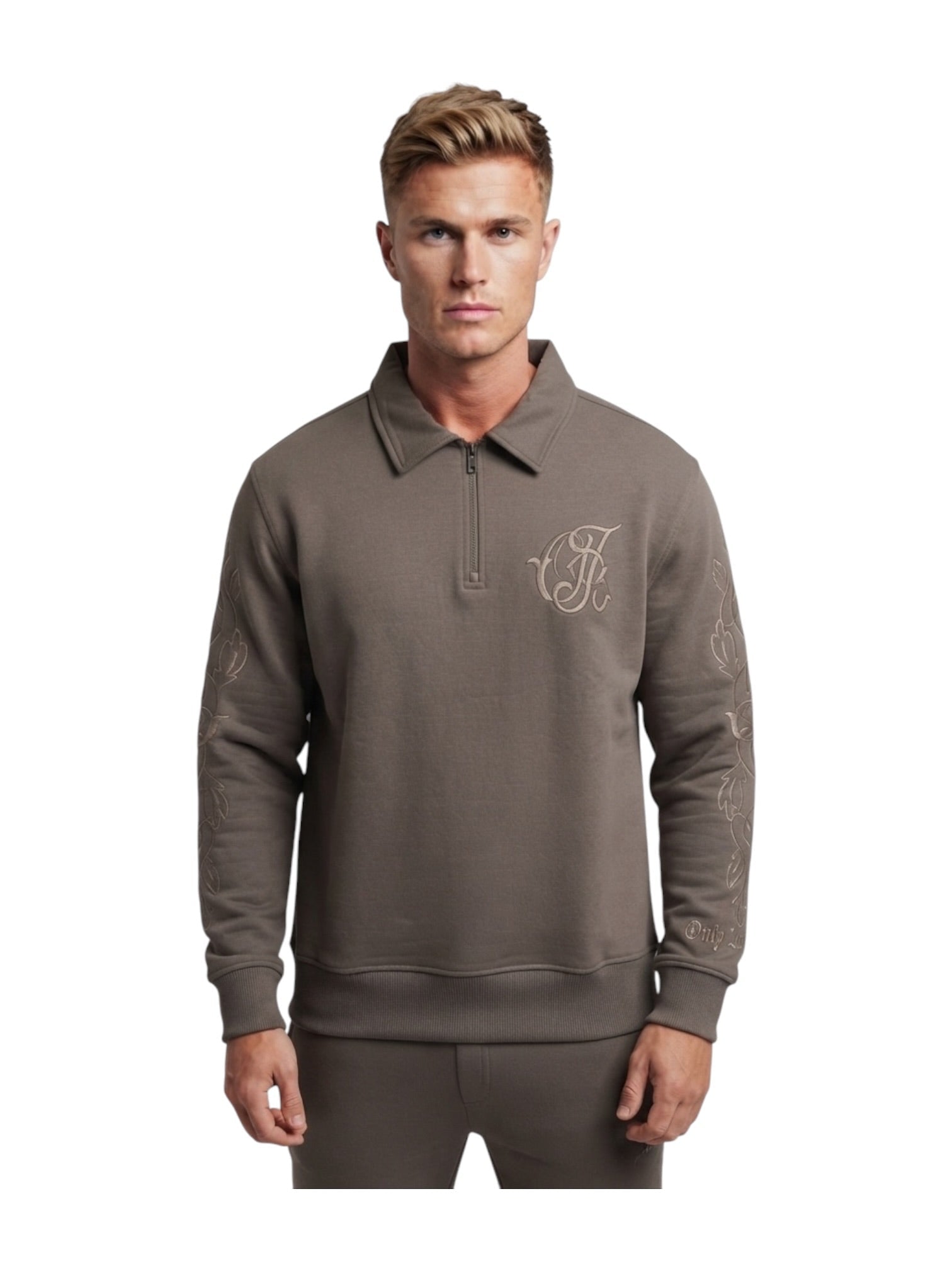 Probus Only The Blind OTB-S1786 Ivyfall Collared Sweatshirt Grey Only The Blind OTB-S1786 Ivyfall Collared Sweatshirt Grey GREY