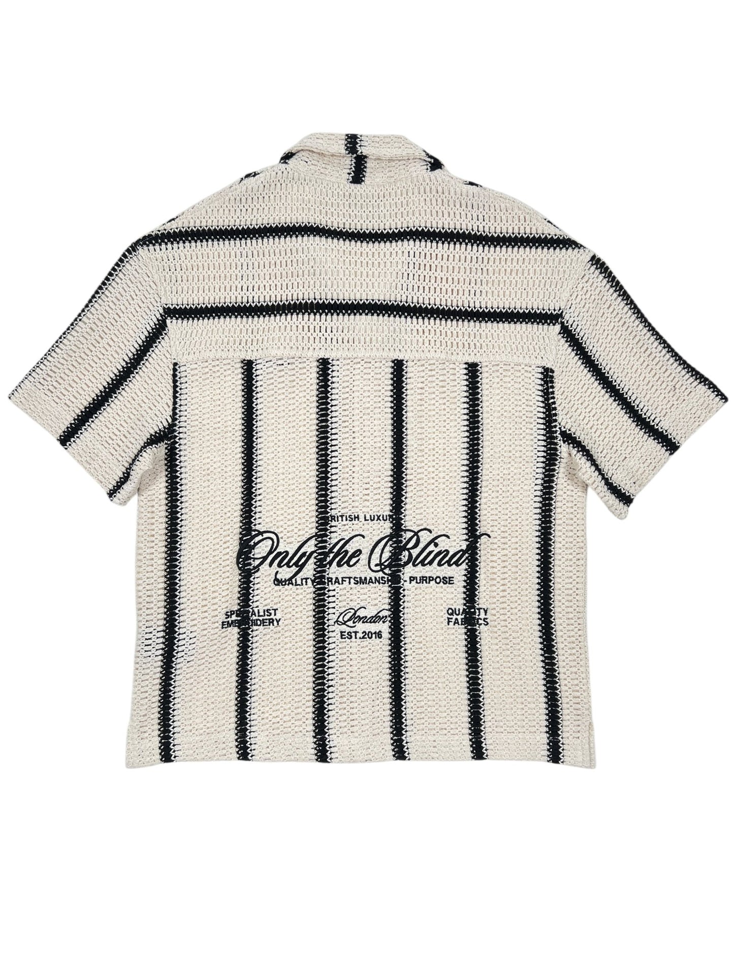 Only The Blind OTB-SH1520 Desert Stripe Crochet Shirt