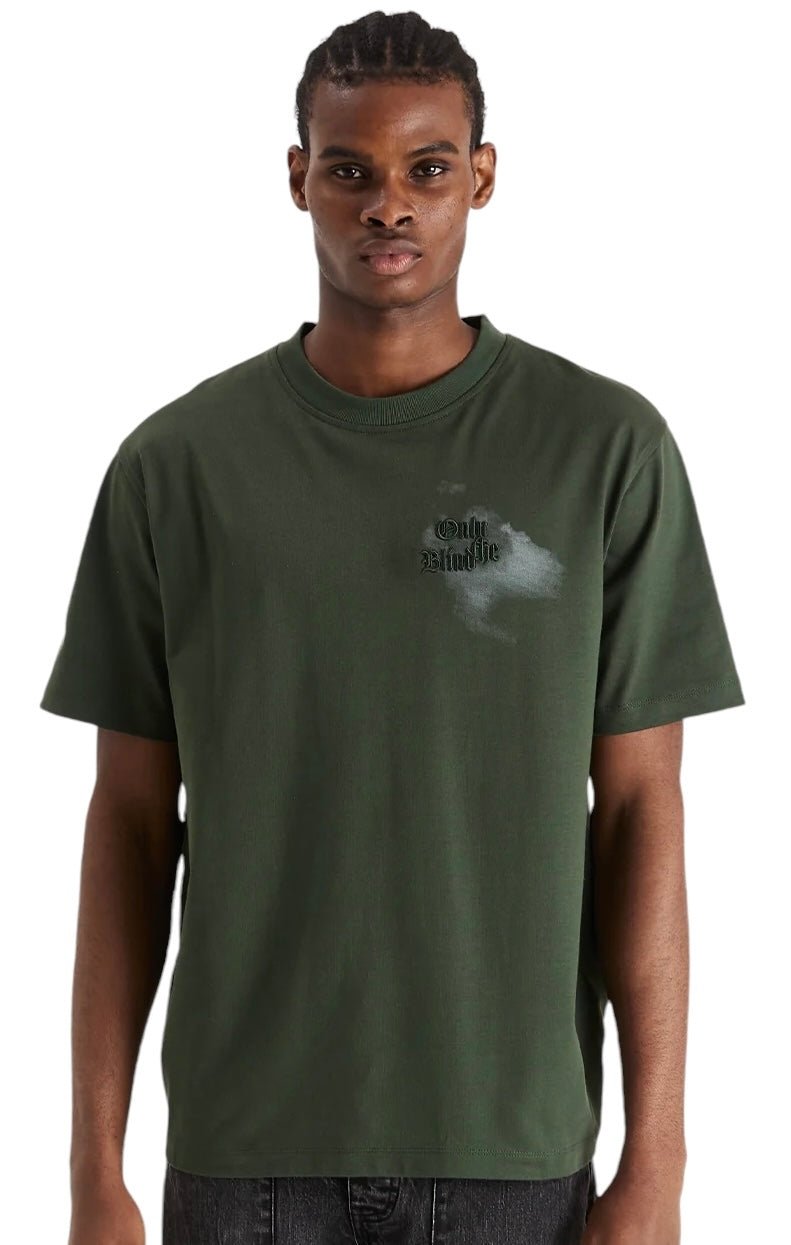 Only The Blind OTB-T1358 Green Hawk T-Shirt