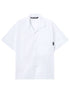 Probus Palm Angels B Curved Logo Bowling Shirt Off White Black Palm Angels B Curved Logo Bowling Shirt Off White Black S