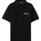 Palm Angels Back Curved Logo Polo  S/S Black