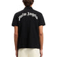 Palm Angels Back Curved Logo Polo  S/S Black