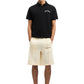 Palm Angels Back Curved Logo Polo  S/S Black