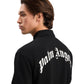 Palm Angels Back Curved Logo Polo  S/S Black