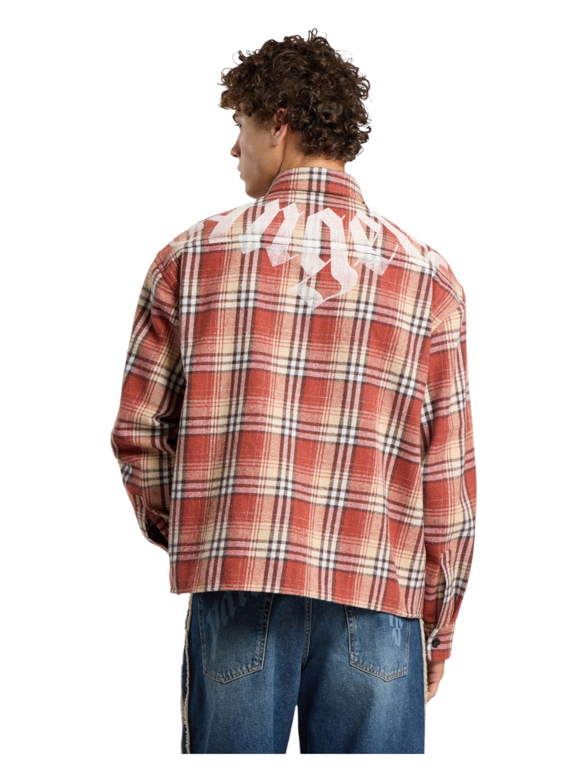 Probus Palm Angels Big Neck Logo Loose Overshirt Orange Off White Palm Angels Big Neck Logo Loose Overshirt Orange Off White S