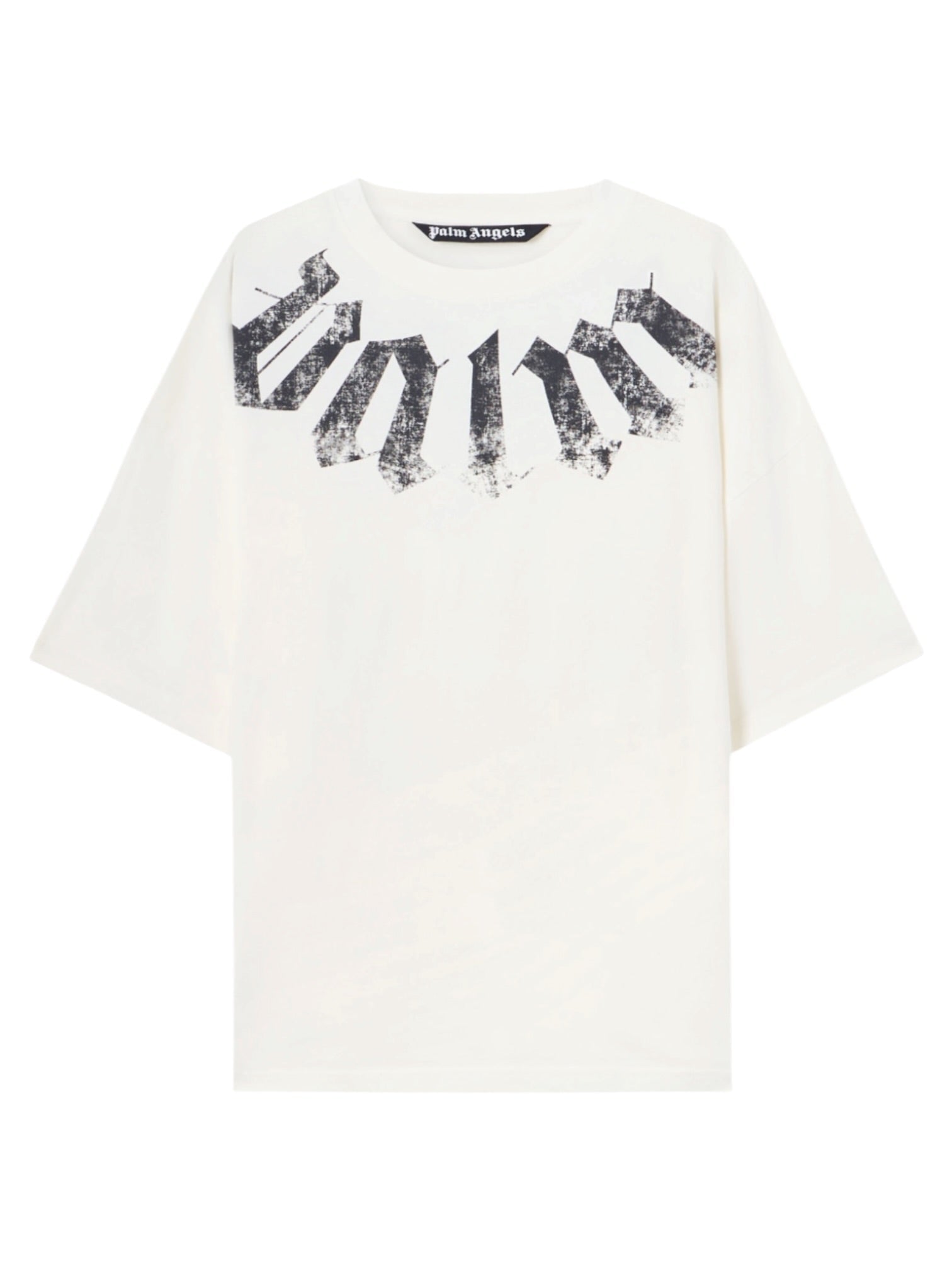 Probus Palm Angels Big Neck Logo Loose Tee Off White Black Palm Angels Big Neck Logo Loose Tee Off White Black XS