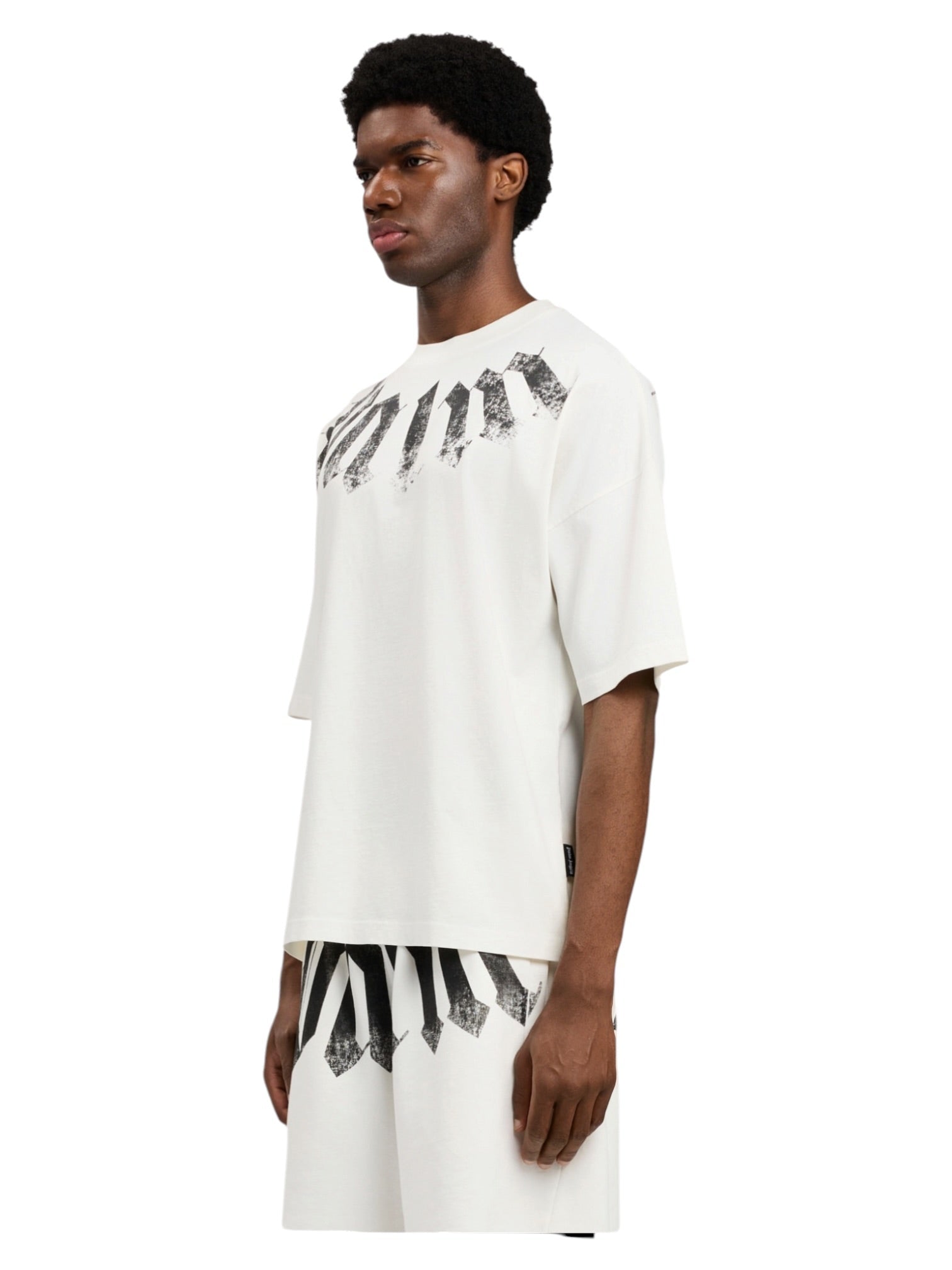 Probus Palm Angels Big Neck Logo Loose Tee Off White Black Palm Angels Big Neck Logo Loose Tee Off White Black XS