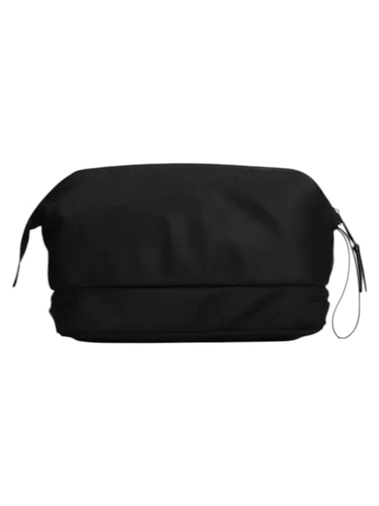Palm Angels Curved  Logo Beauty Pouch Black White