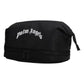 Palm Angels Curved  Logo Beauty Pouch Black White