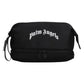 Palm Angels Curved  Logo Beauty Pouch Black White