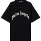 Palm Angels Curved Logo Polo S/S Black