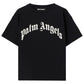 Palm Angels Curved Logo Regular Tee Black