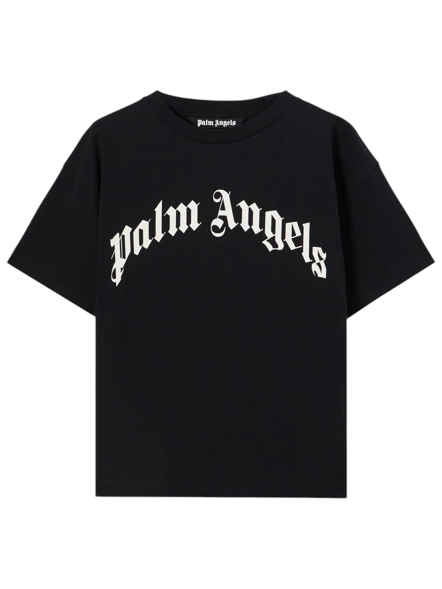 Palm Angels Curved Logo Regular Tee Black