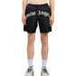 Palm Angels Curved Logo Swimshort Black Off White