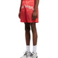 Palm Angels Curved Logo Swimshort Red Off White