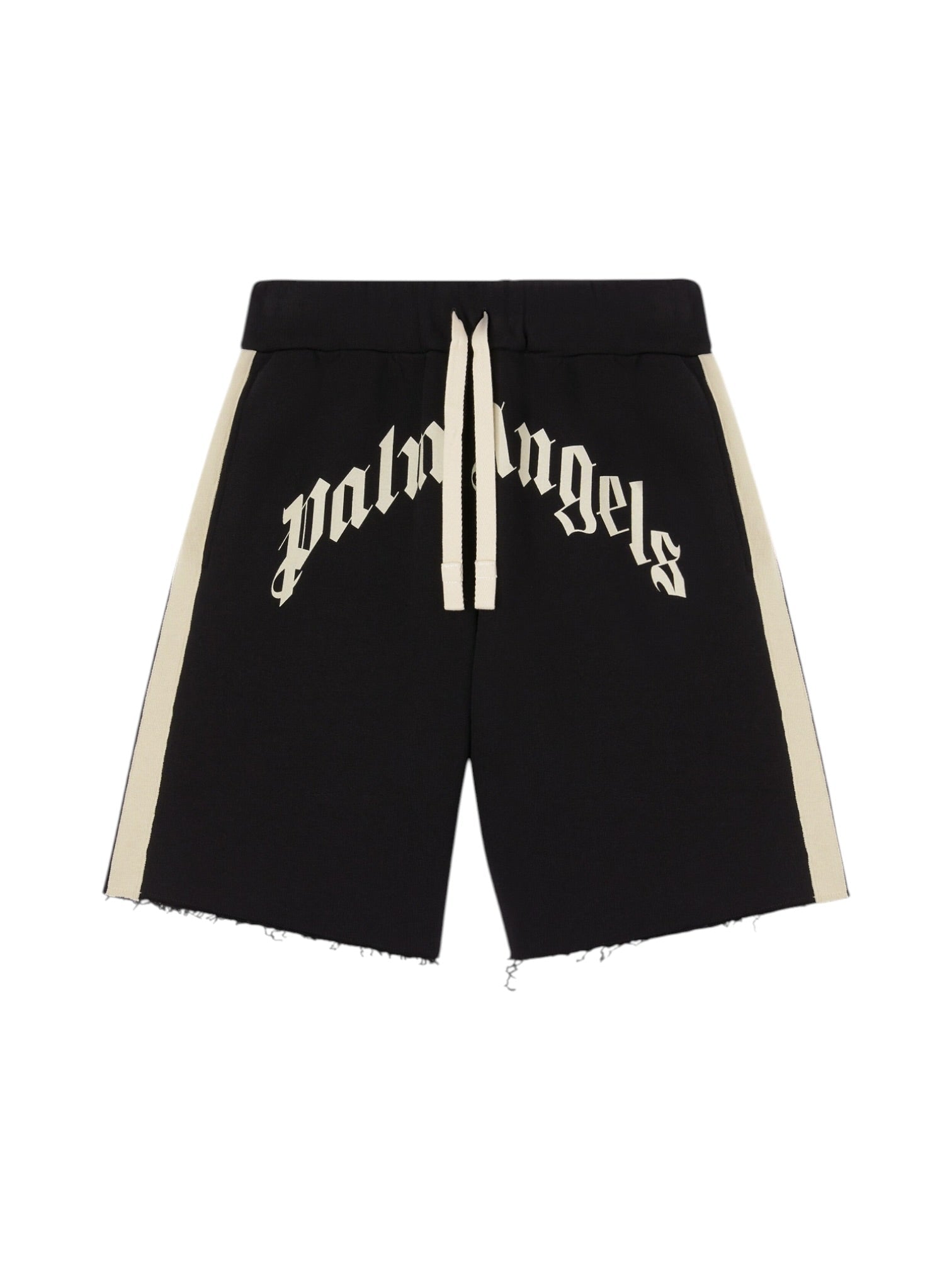 Palm Angels Curved Logo Track Sweatshorts Black