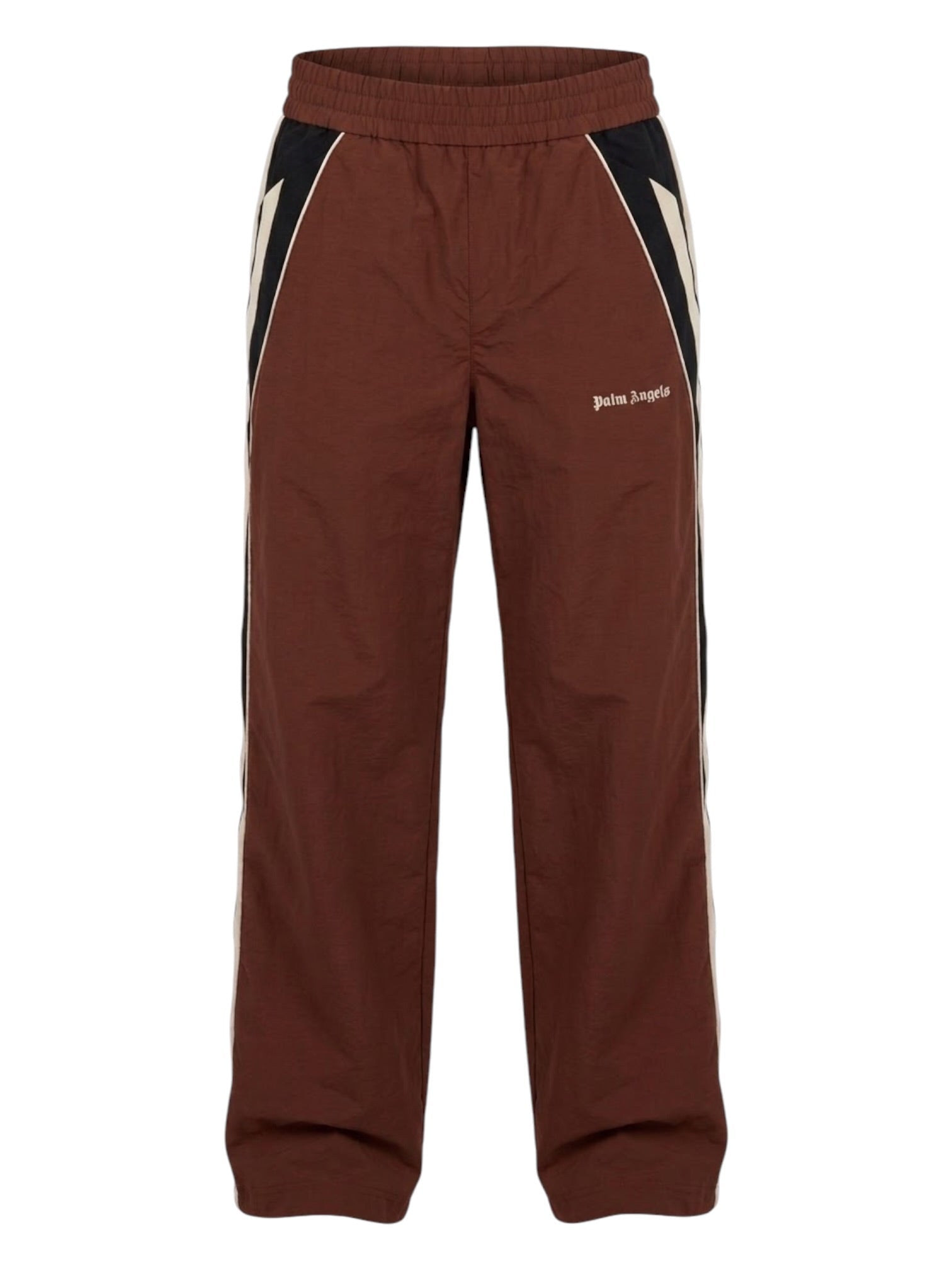 Palm Angels Hollywood Nylon Pants Brown Black
