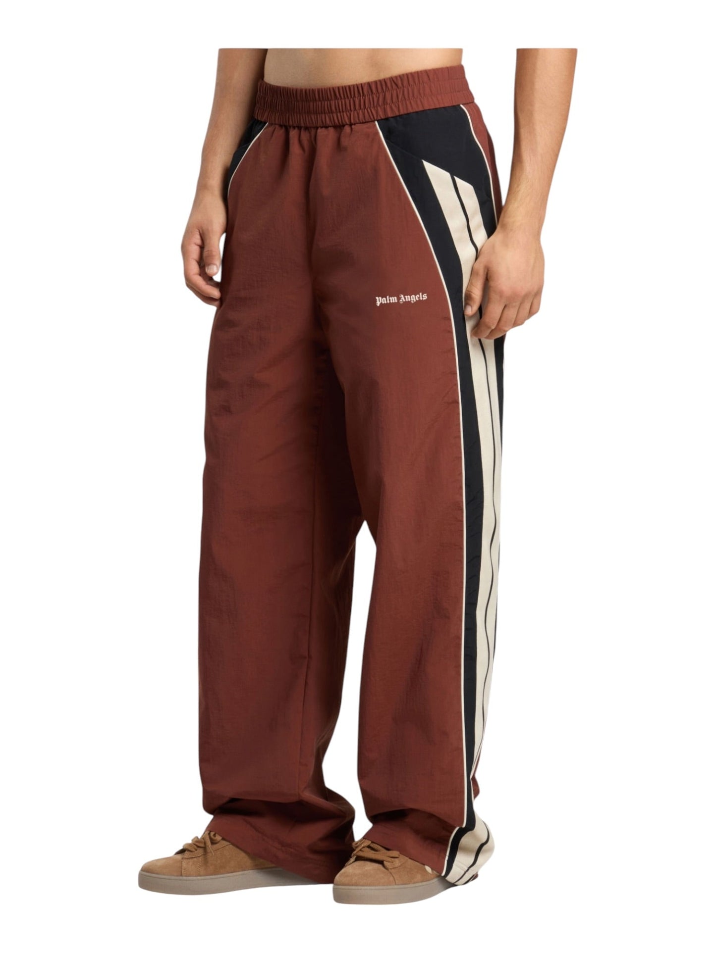 Probus Palm Angels Hollywood Nylon Pants Brown Black Palm Angels Hollywood Nylon Pants Brown Black M