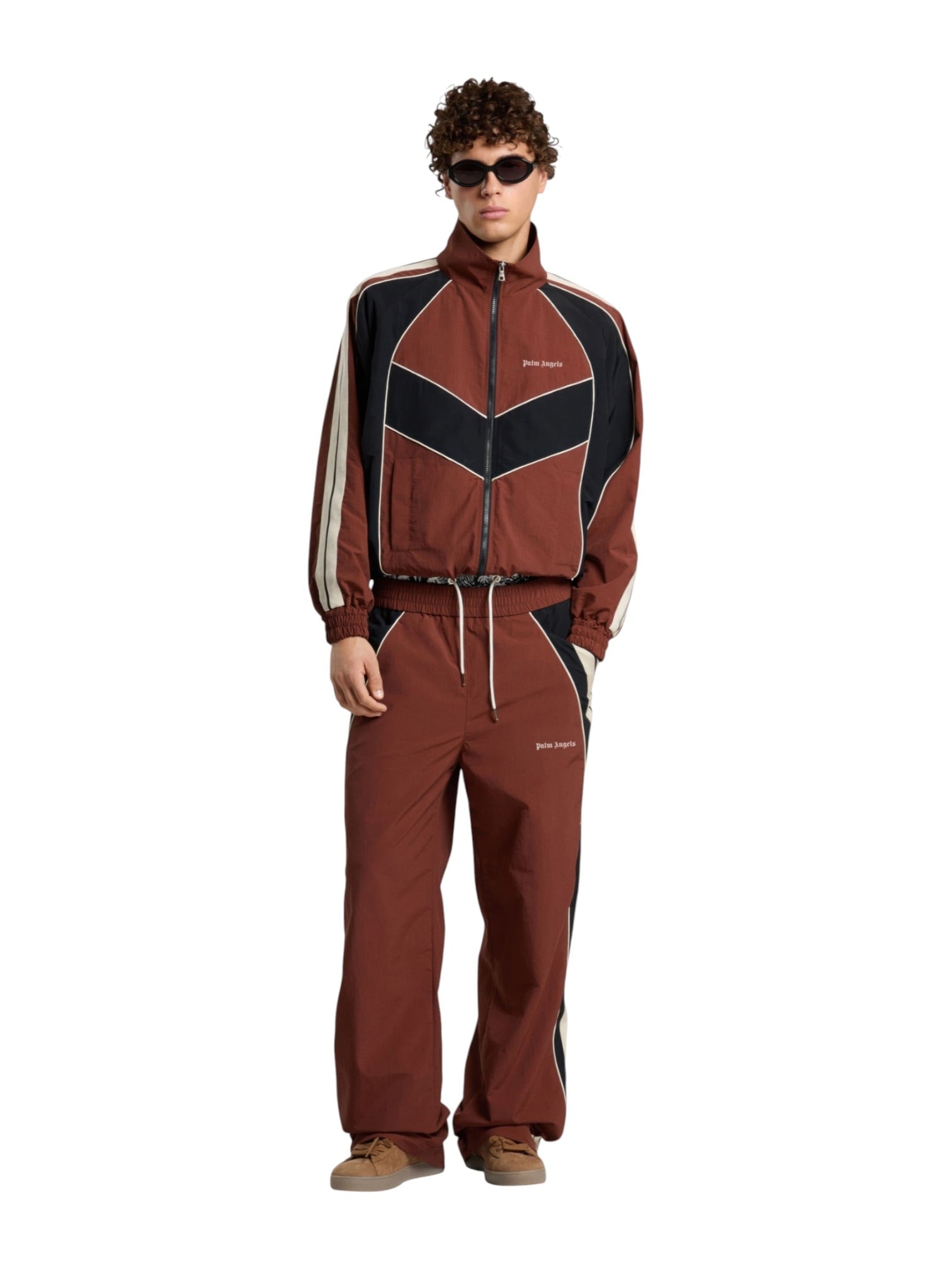 Probus Palm Angels Hollywood Nylon Pants Brown Black Palm Angels Hollywood Nylon Pants Brown Black M