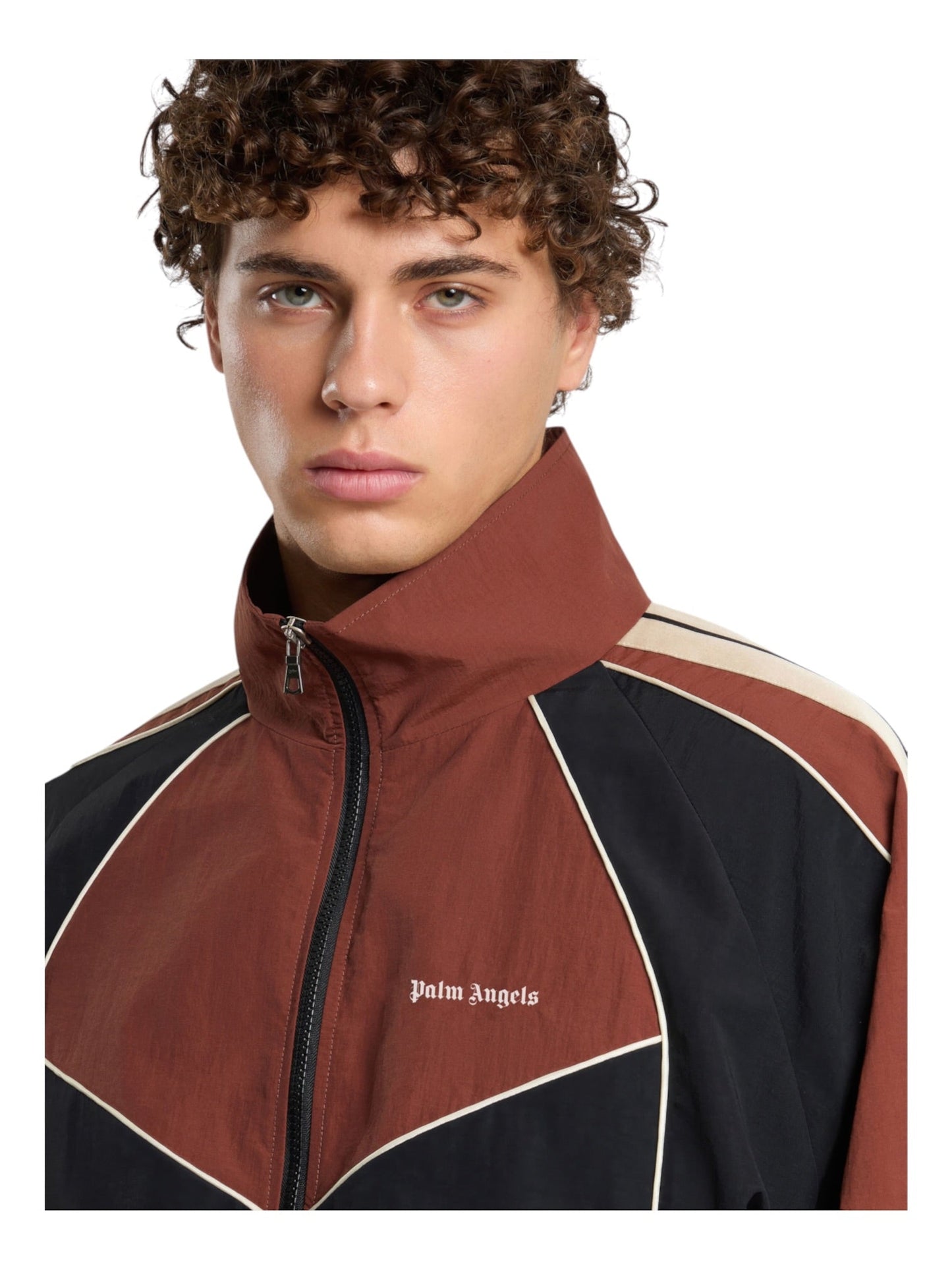 Probus Palm Angels Hollywood Windbreaker Brown Black Palm Angels Hollywood Windbreaker Brown Black M