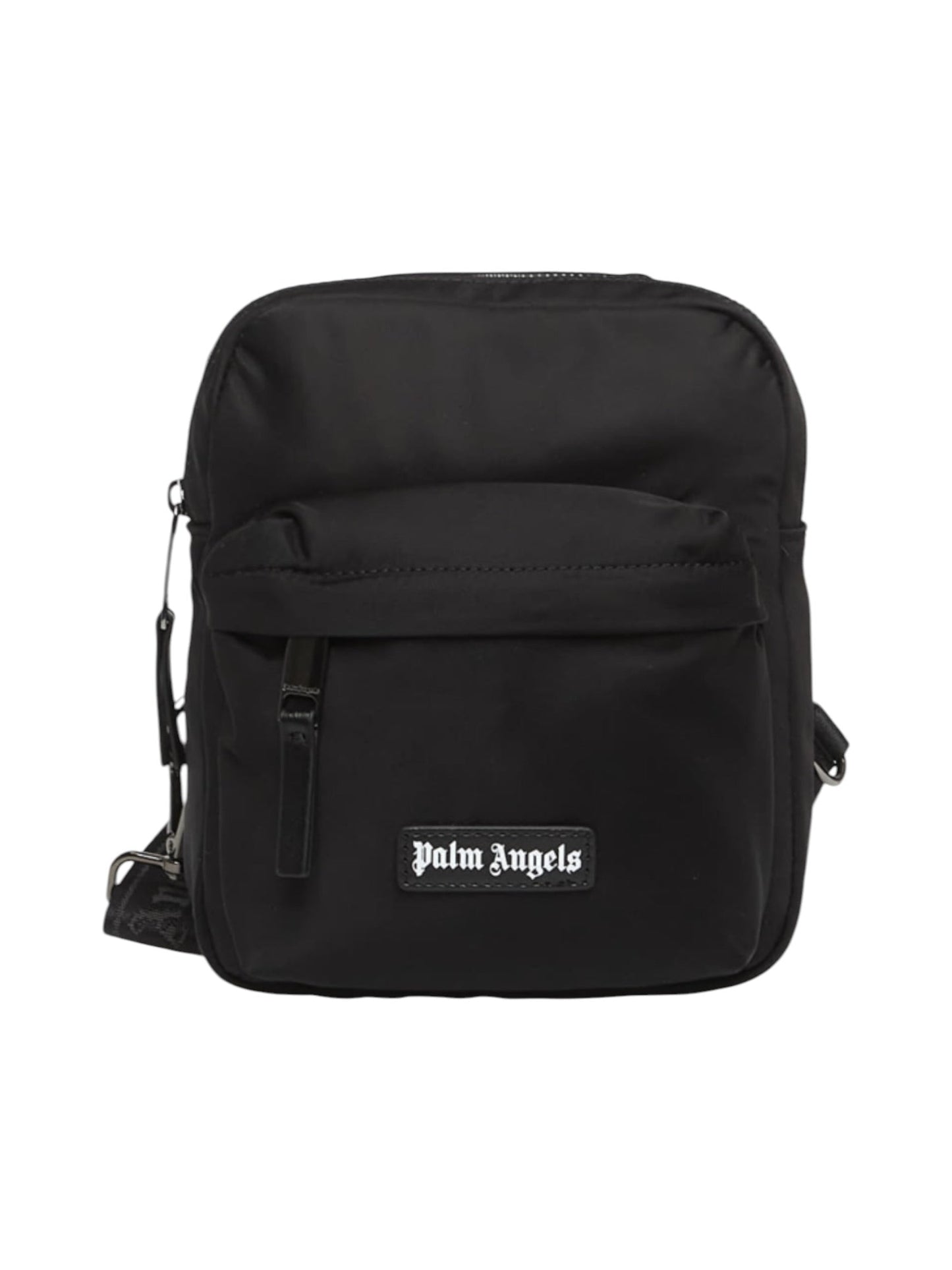 Palm Angels Logo Crossbody Bag Black White