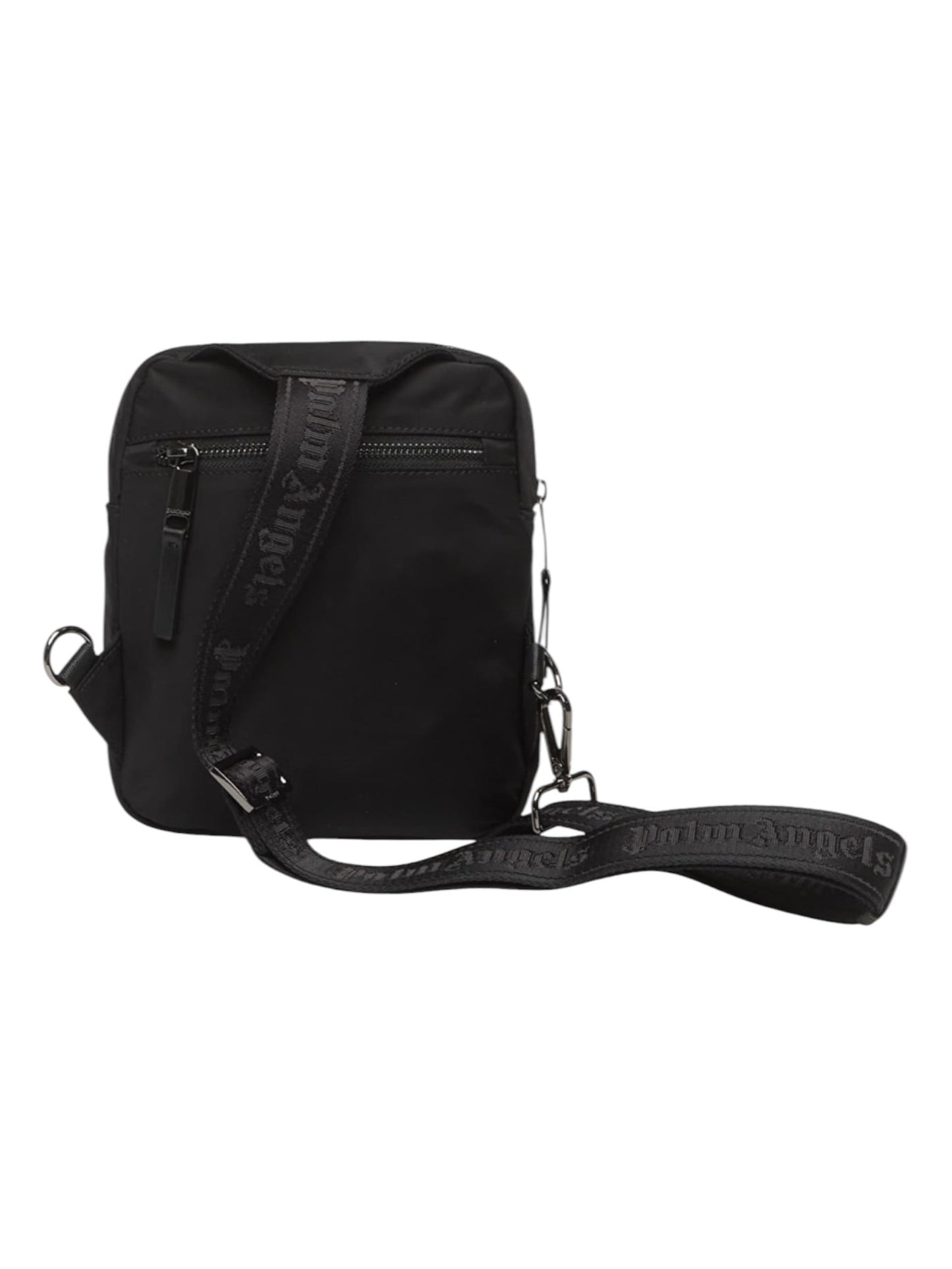 Palm Angels Logo Crossbody Bag Black White